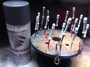 Priming the reaver with Duplicolor sandable auto primer