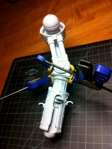 Reaver Titan Knee clamped and curing