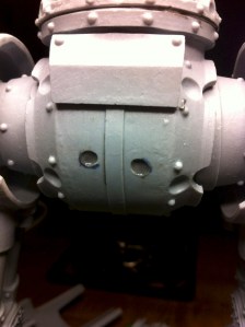 Reaver Titan hip and pelvis pins fully installed