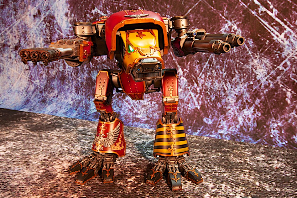 Forgeworld Warhound Titan Saevus Juris with Inferno Cannon and Turbo Laser