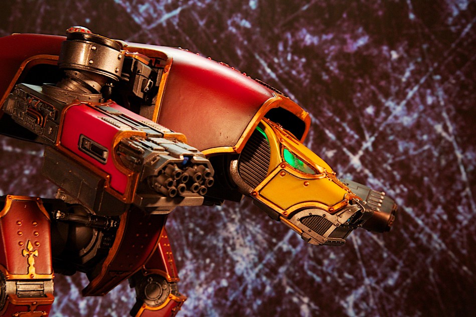 Right / Front view of Saevus Rex, with LED cockpit lights