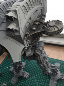 left shoulder painted